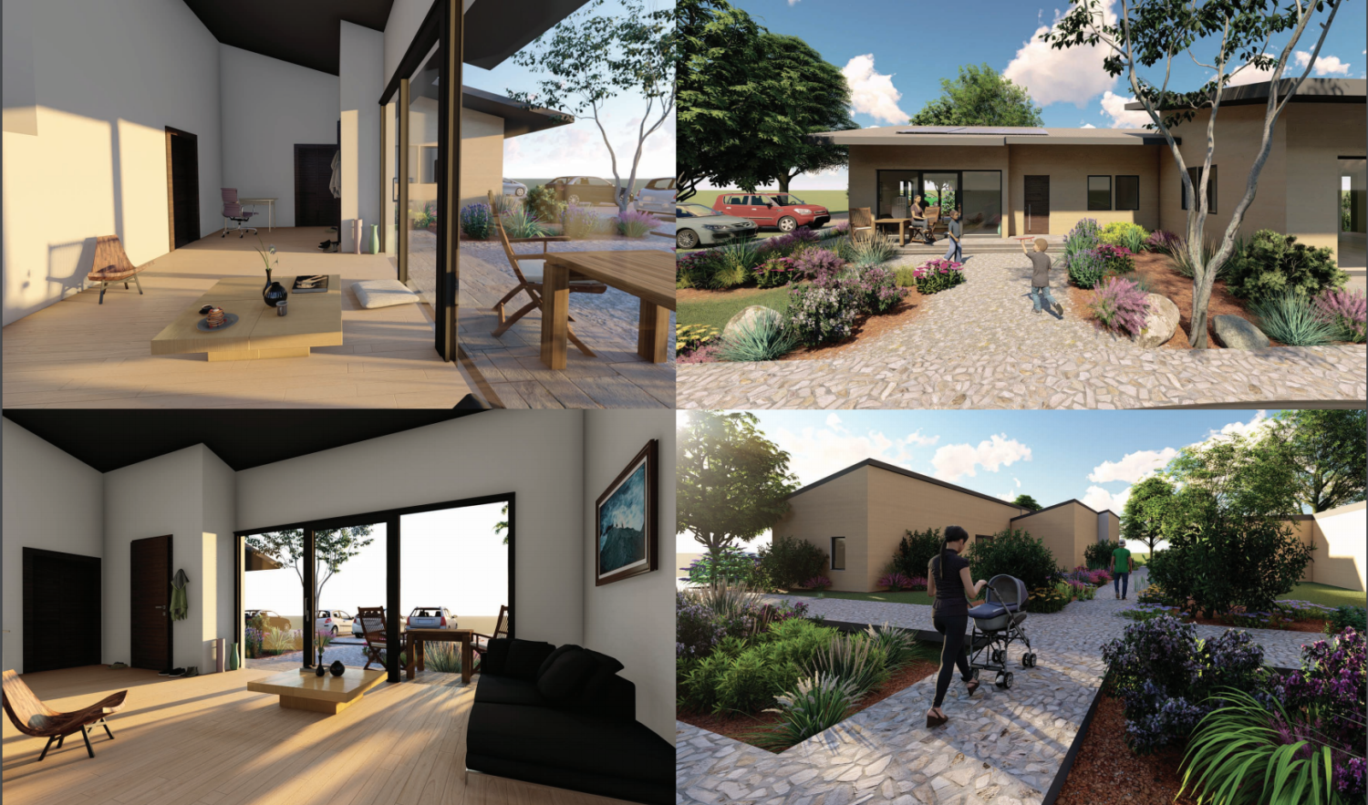 Plans drawn by students in the Ponderosa architecture class.