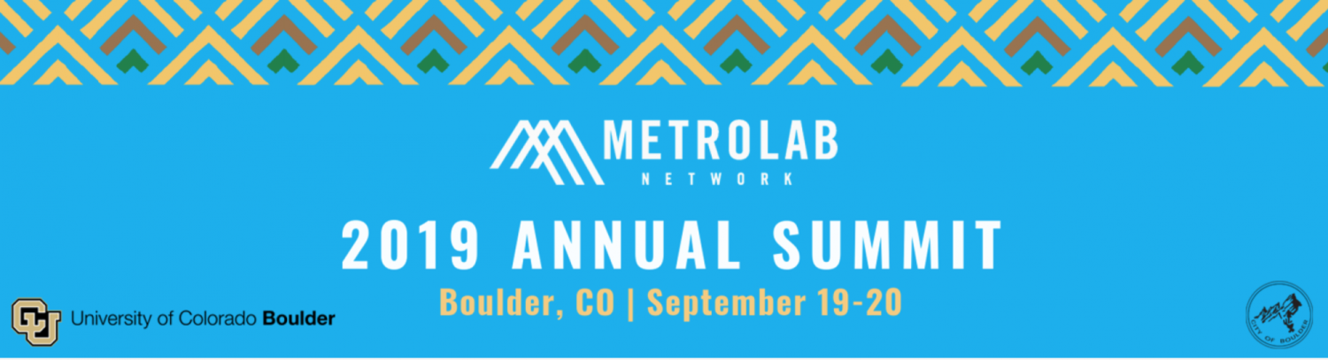 Advertisement for MetroLab Summit