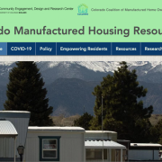 Screen shot of the new manufactured housing website.