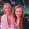 Louise Chawla and Mara Mintzer at the May 24th awards program in New York.]