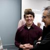 An environmental design students presents suggestions of possible ways to enhance downtown Longmont’s public areas to attract more people to the city’s central business district and get those people to spend more time there.