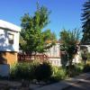 Manufactured housing in a manufactured housing park.