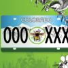 Graphic of what a bee pollinator license plate might look like