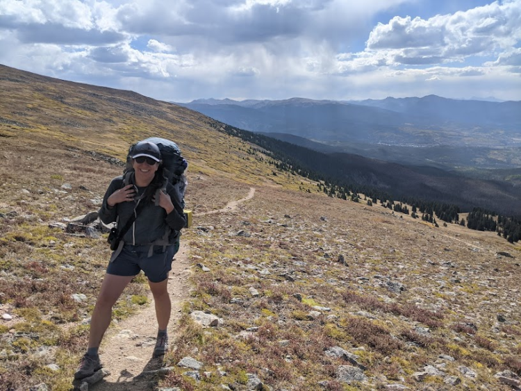 Backpacking on the Continental Divide in the Indian Peaks Wilderness outside of Boulder.