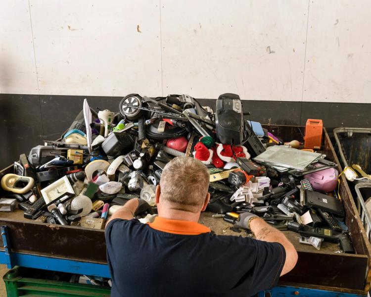 Circularity emphasizes the composition of things, rather than their use. Anything made thoughtfully enough can endure infinitely or proffer its molecules for breakdown and reorganization.Credit...Max Pinckers for The New York Times