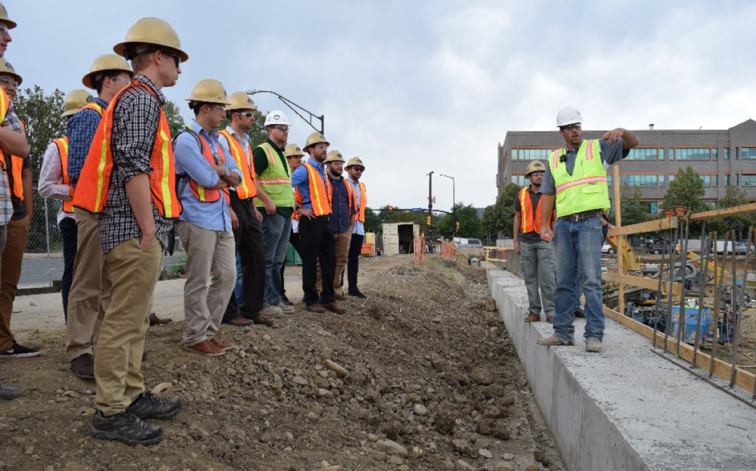 CEM Students at Site Tour