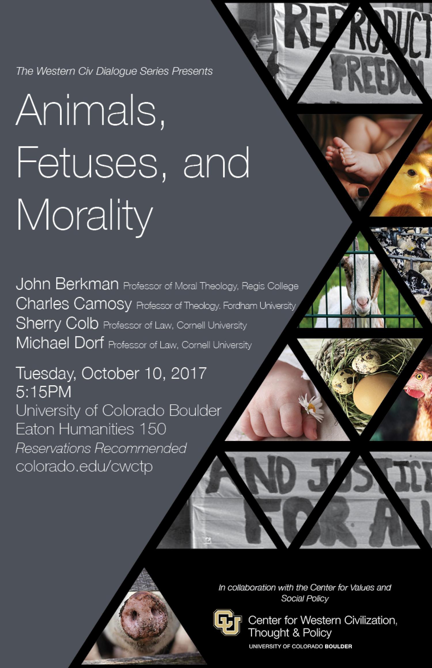 Animal, Fetuses, and Morality Poster
