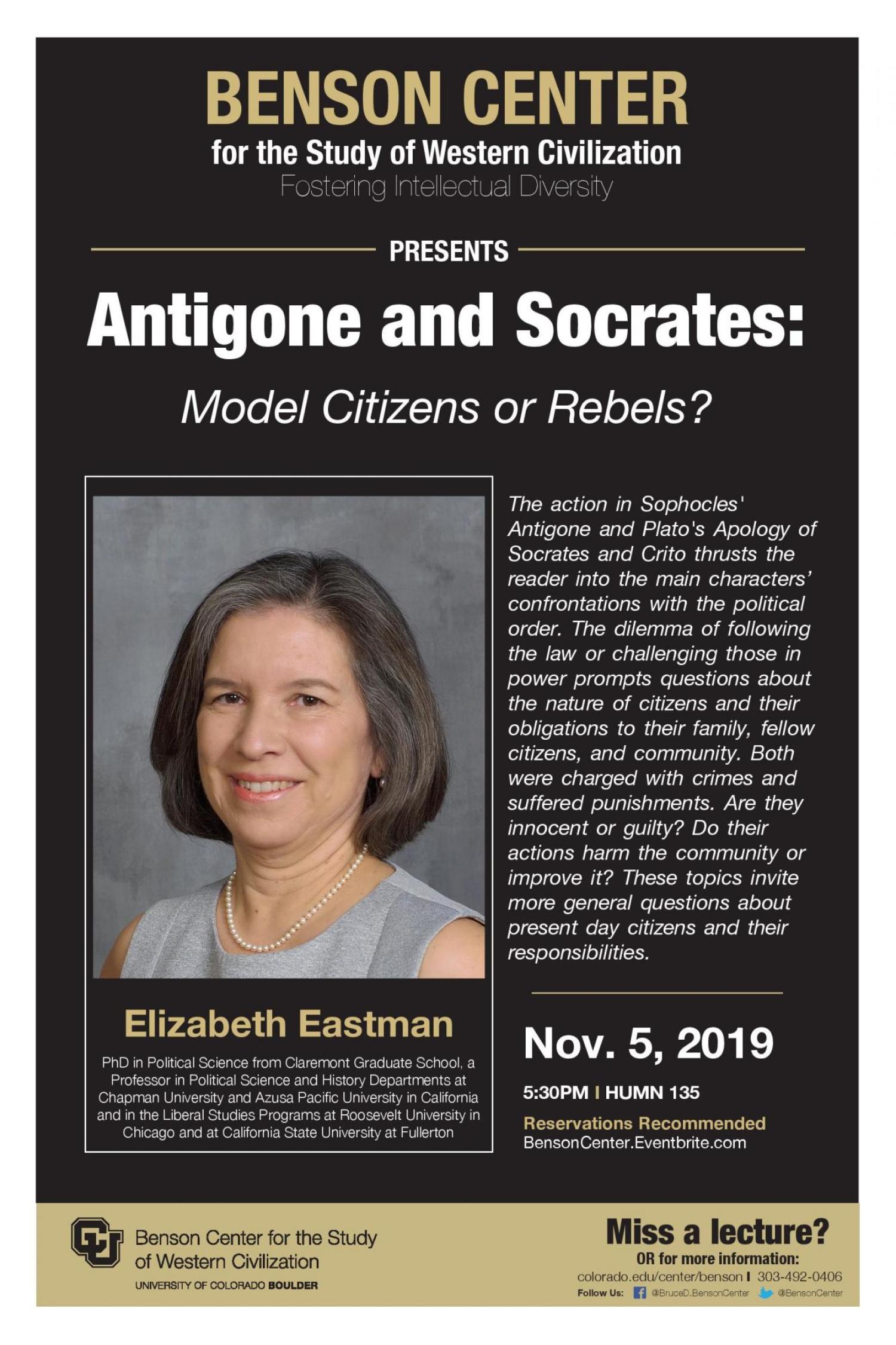 Elizabeth Eastman Event Poster