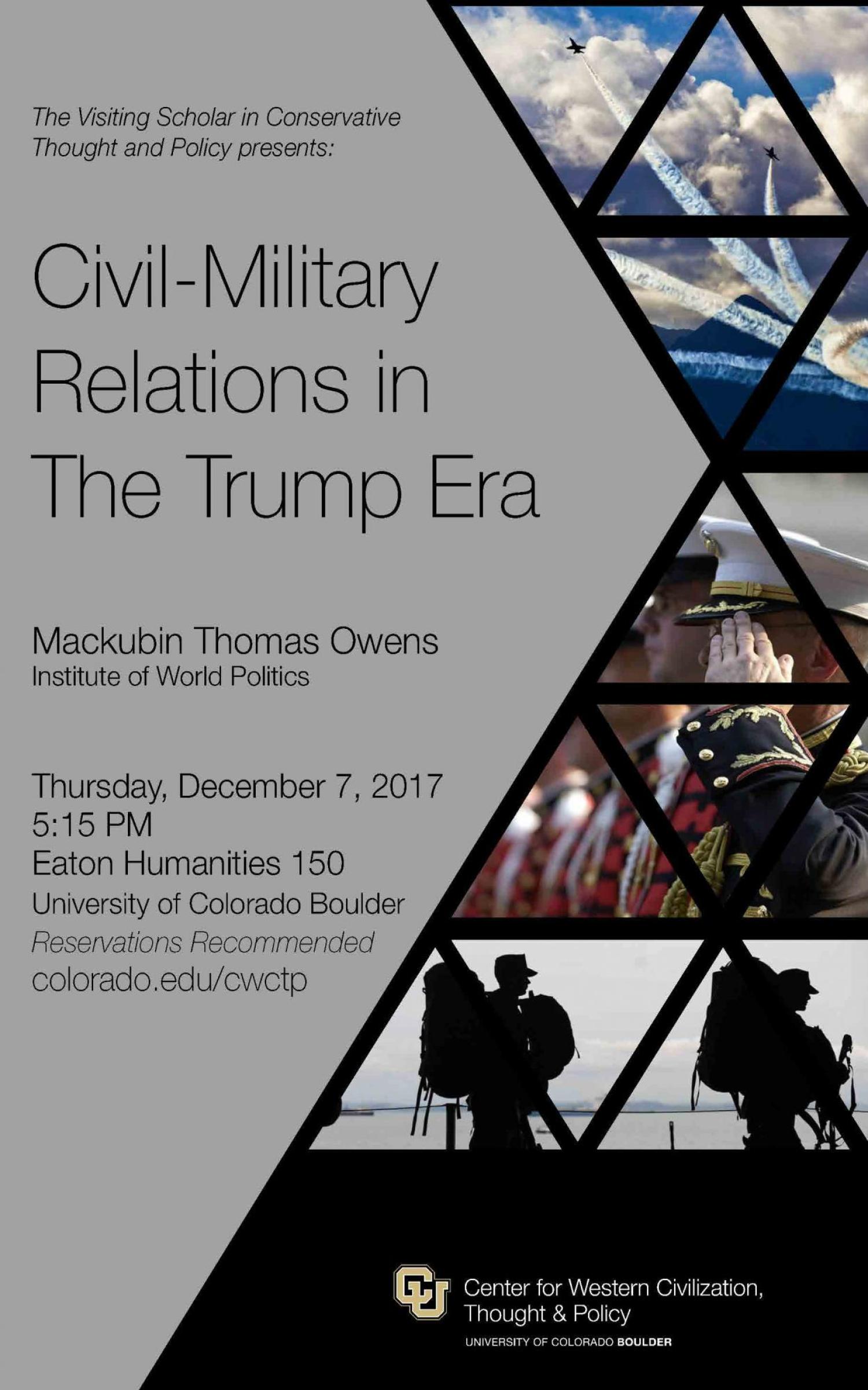Civil-Military Relations Poster