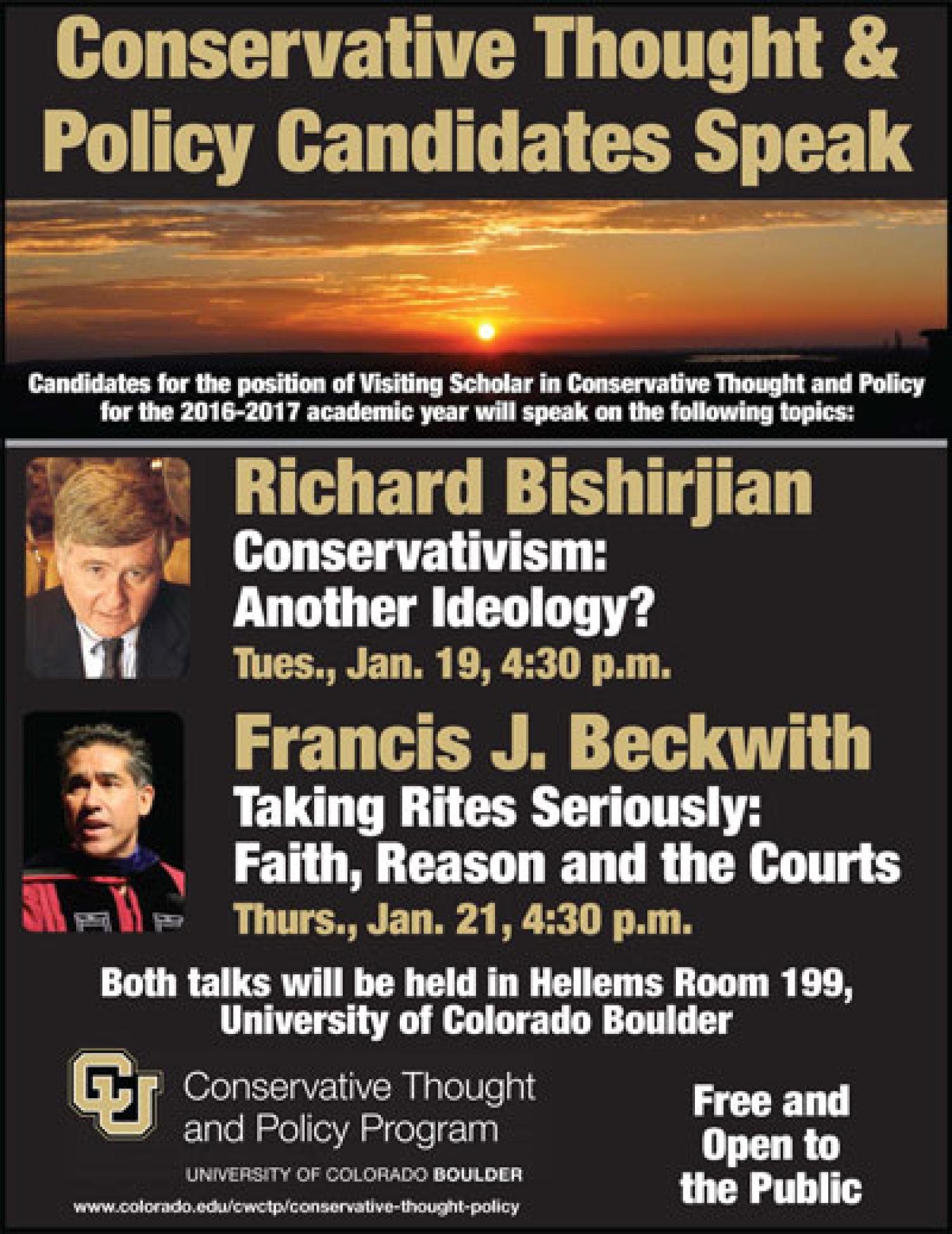 Conservative Thought & Policy Candidates Speak