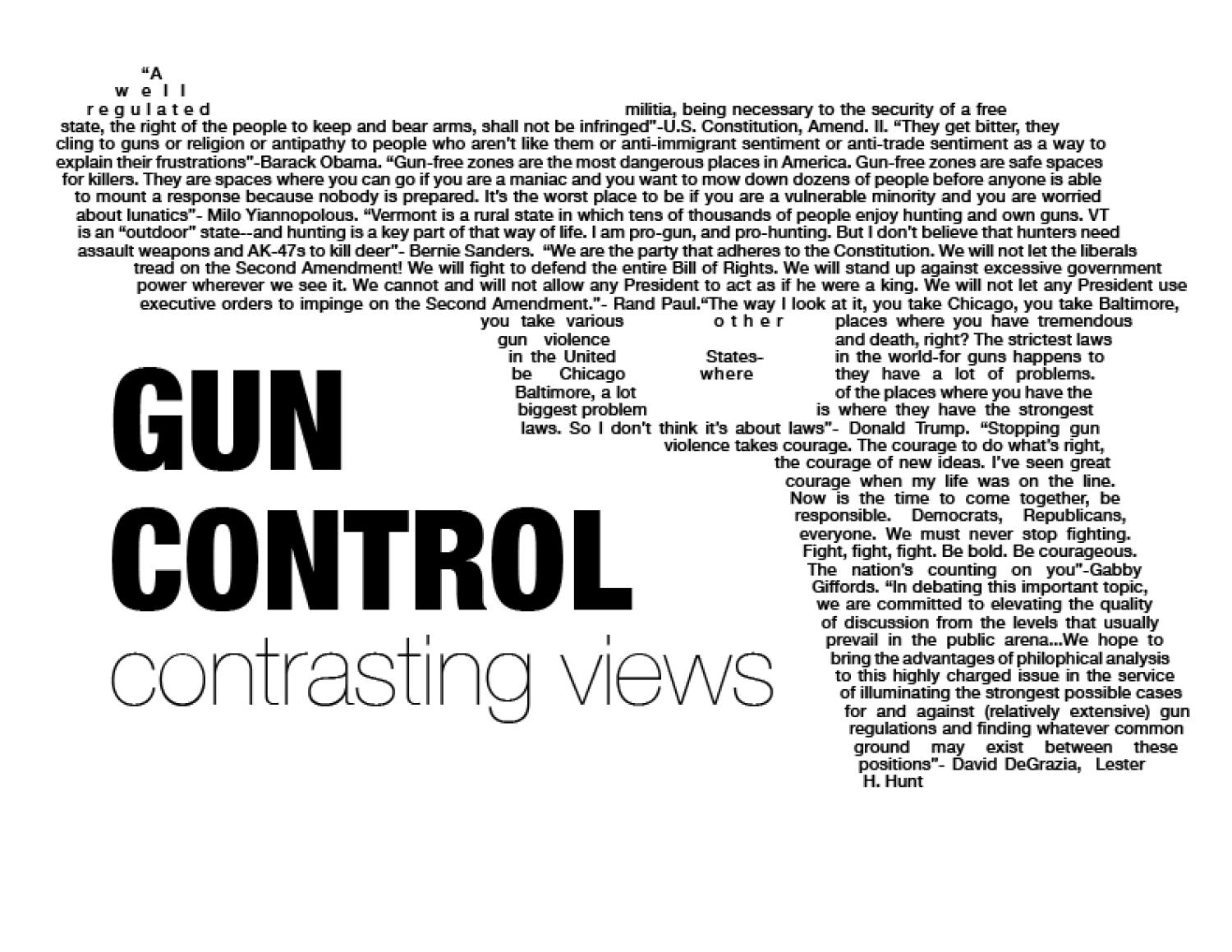 Gun Control Contrasting Views