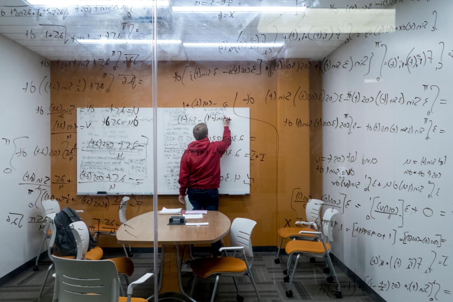 Matt writing on wall