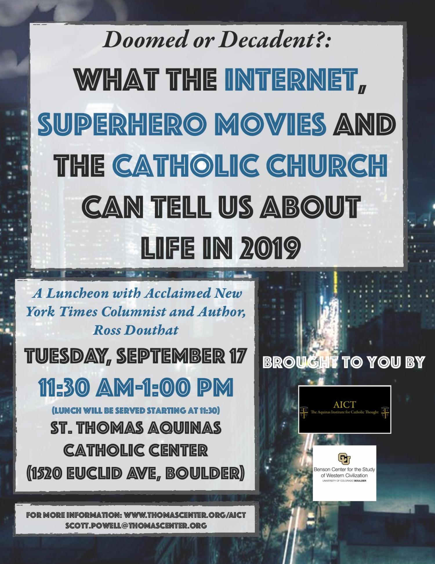 Ross Douthat Flyer