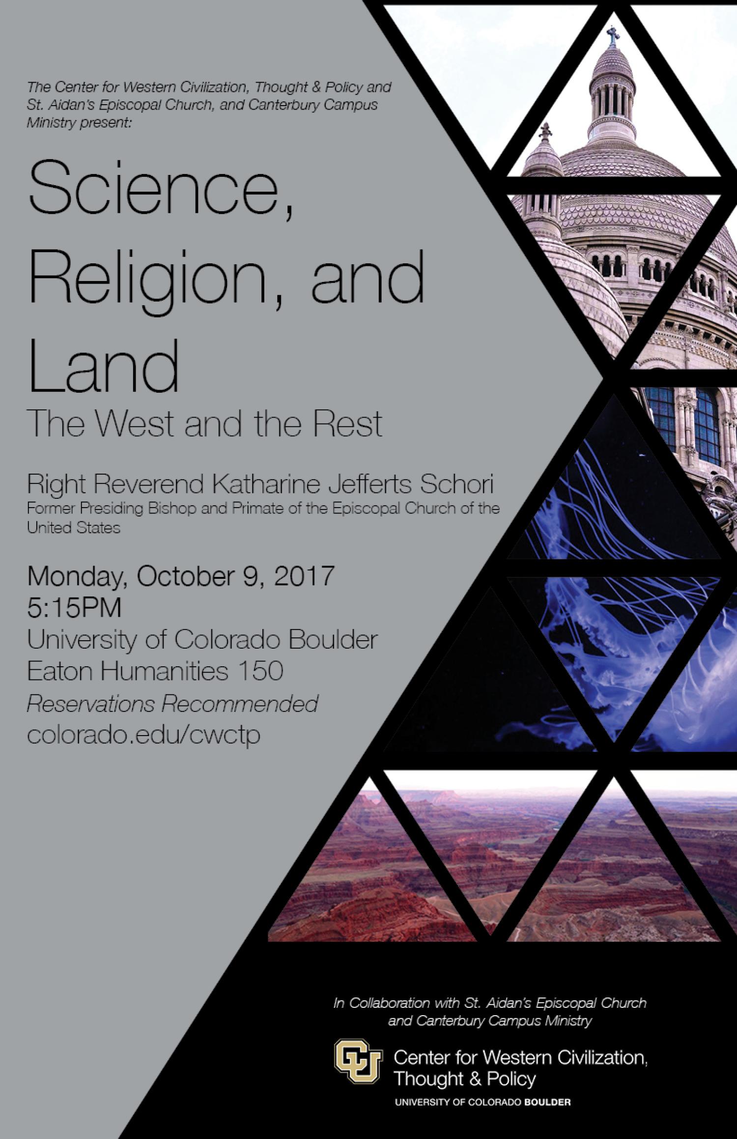 Science Religion Land Poster