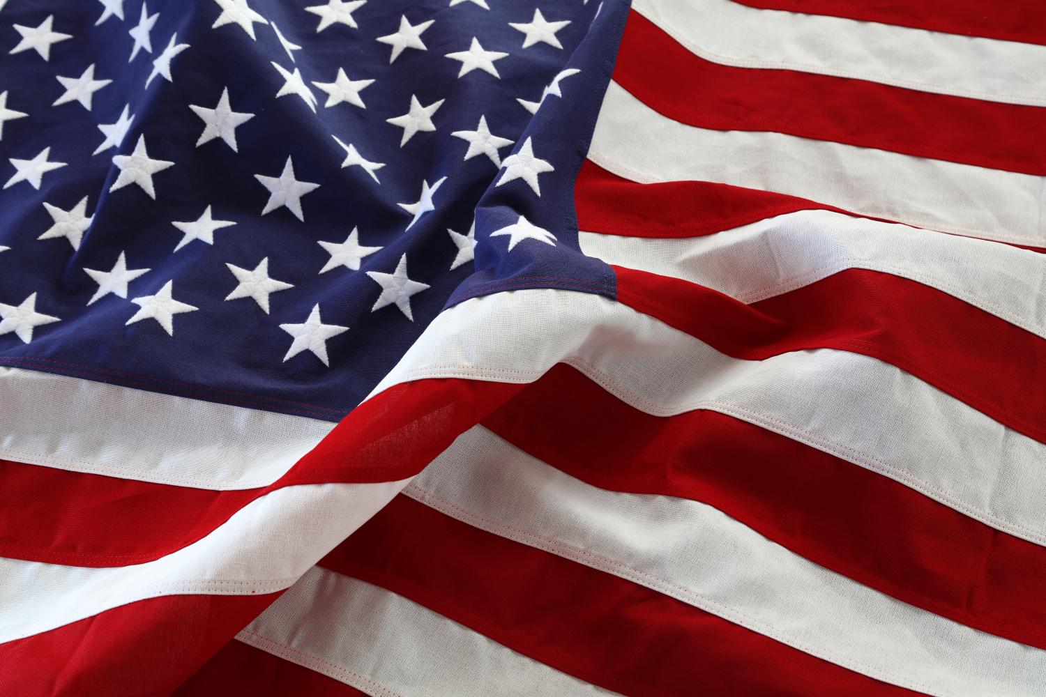 American flag header