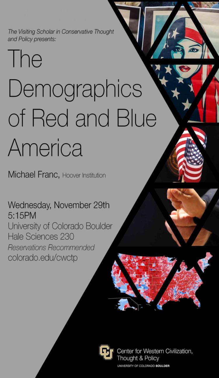 Demographics of Red and Blue America Poster