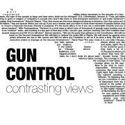 Gun Control Contrasting Views