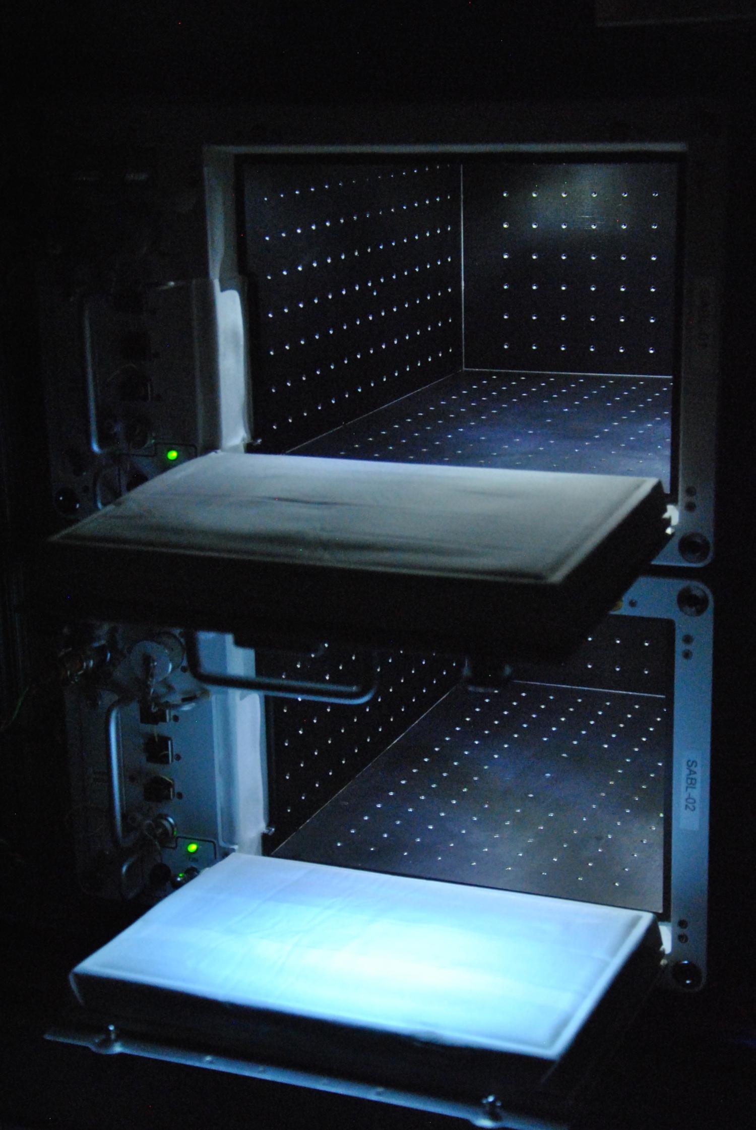 Two SABL units with SRM doors open