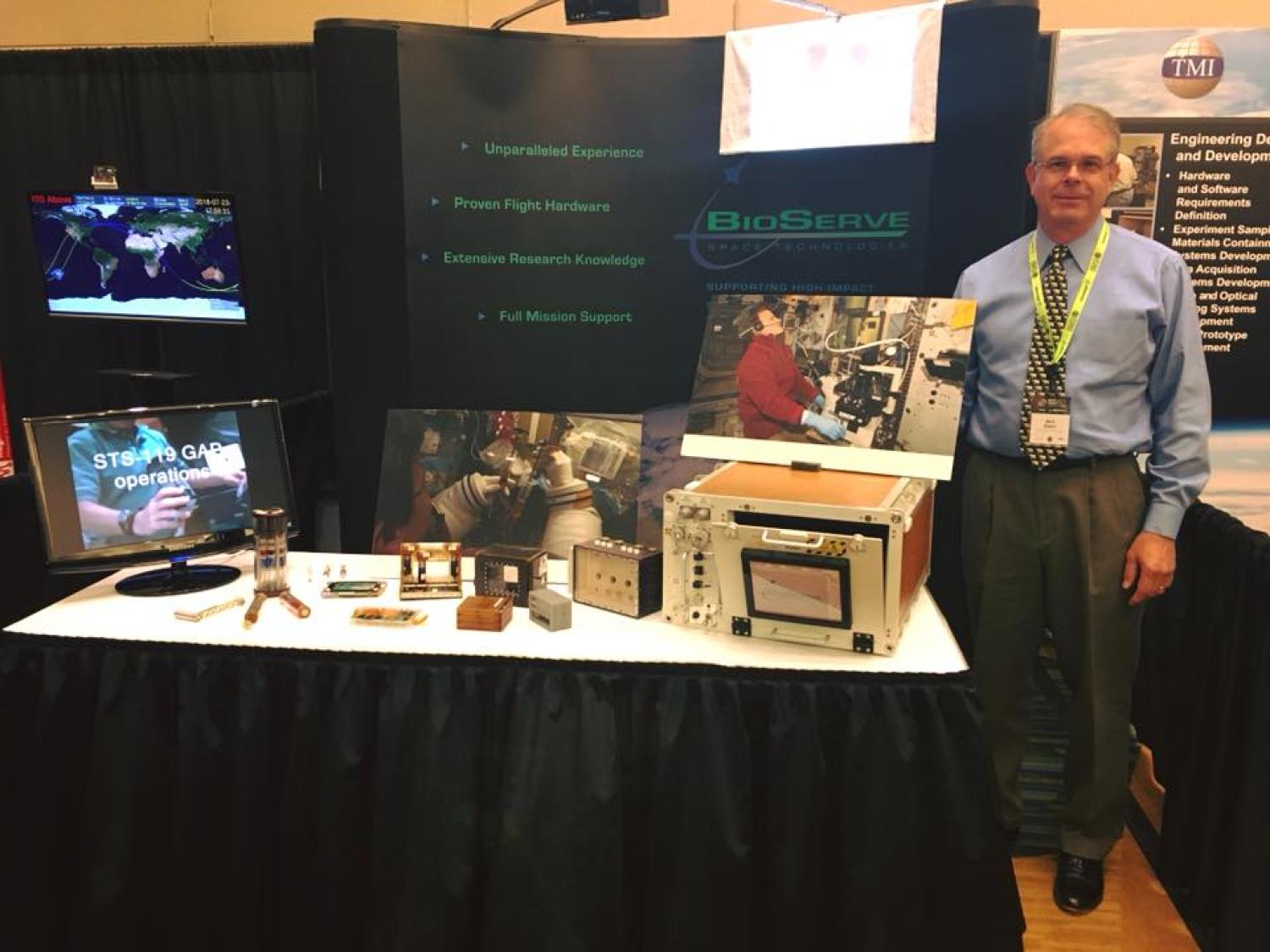 BioServe's Associate Director Mark Rupert attending the ISS R&D conference