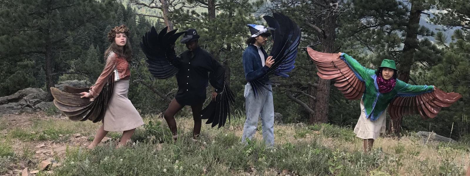 Bird puppets