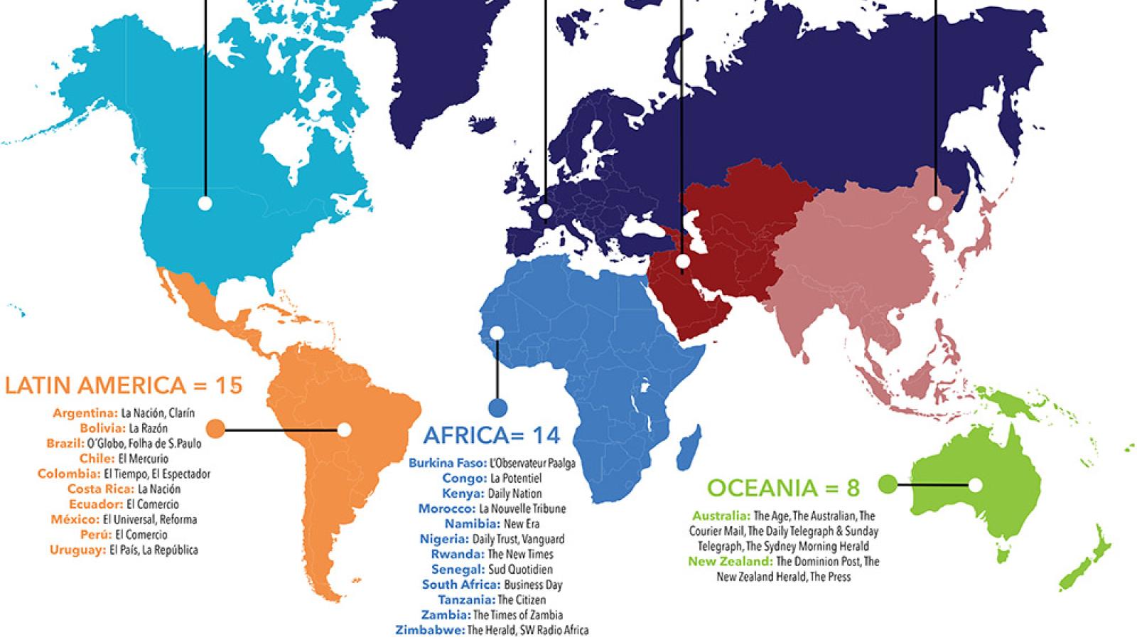 world map showing