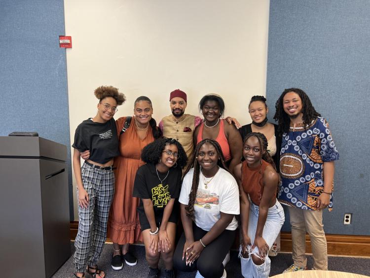 9 Black smiling people