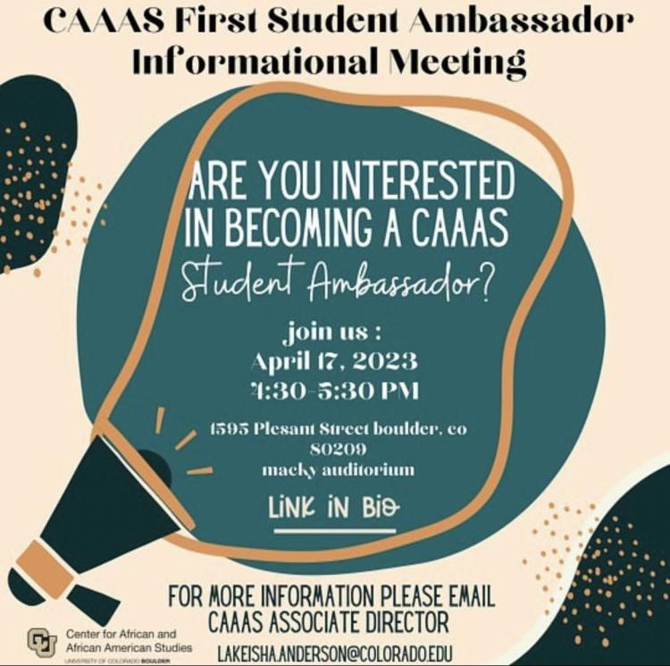 CAAAS First Student Ambassador Information Meeting