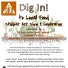 Dig In! Student Art Show & Celebration flier