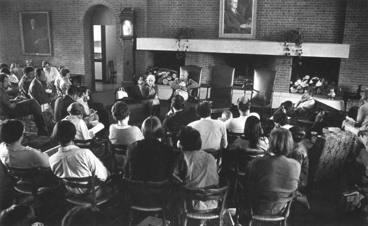 Audience with Frances Flaherty at the 1954 Flaherty Seminar.
