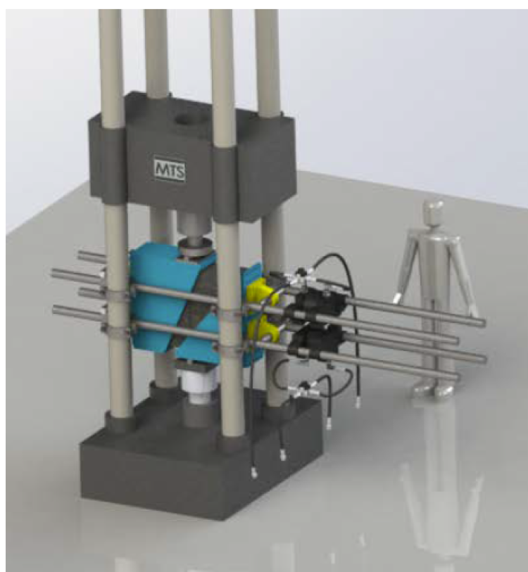 1000 kip load frame with ASTR specimen