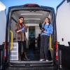 Gray and Paige in the Mobile Lab
