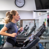 Participant running in study