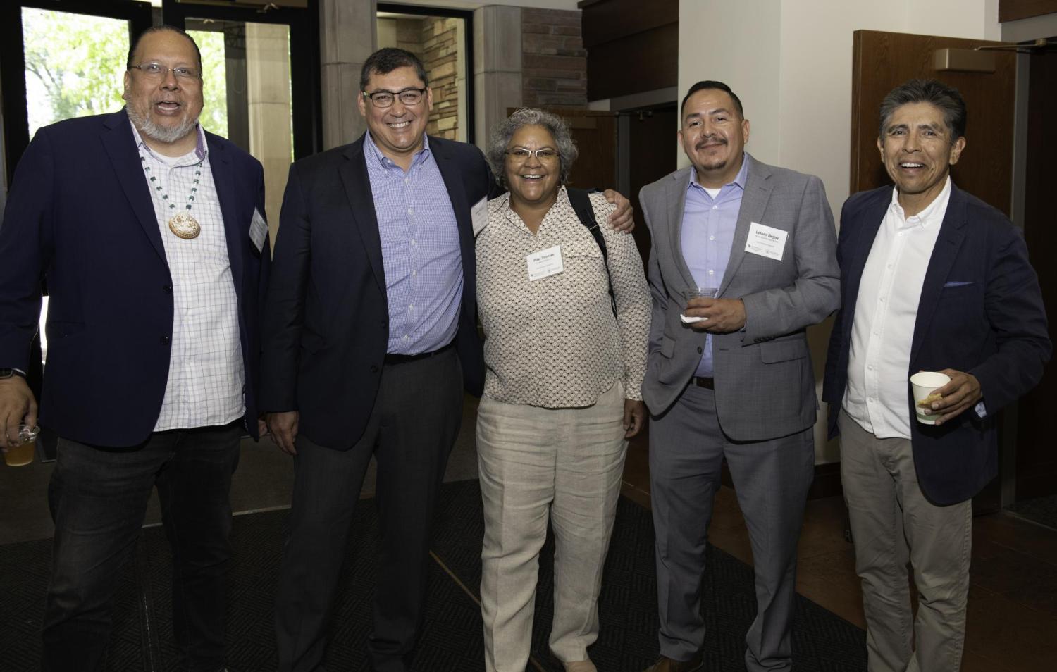 Governor Stephen Lewis, Jason Hauter, Pilar Thomas, Leland Begay, Daryl Vigil