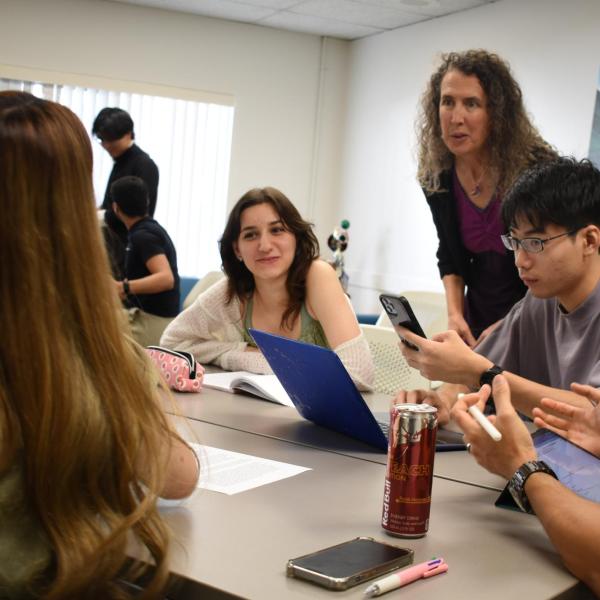 Students speaking in class
