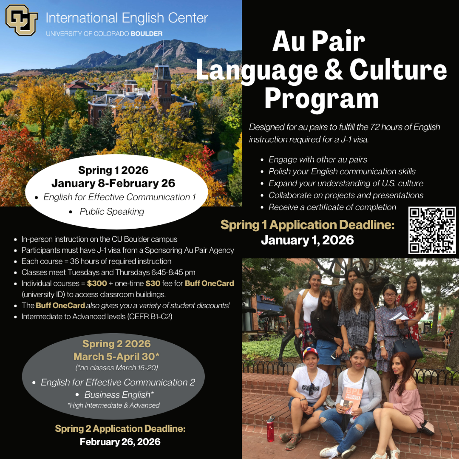 Au Pair flyer Spring 2026