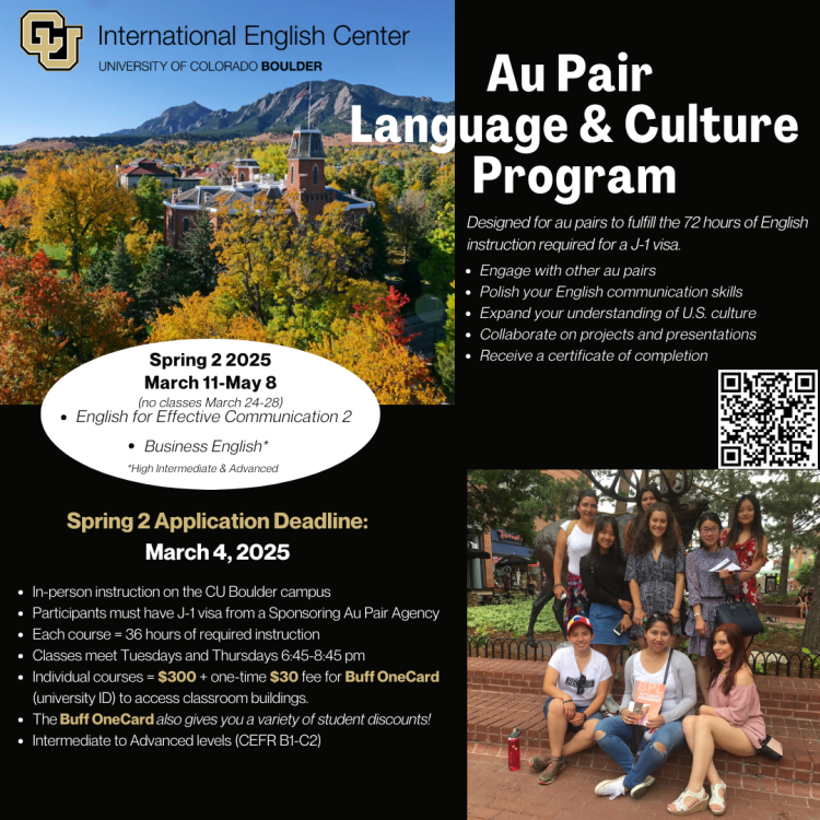 Spring 2 2025 Au Pair Language & Culture Program