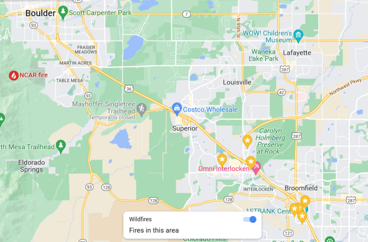 Boulder Area Map