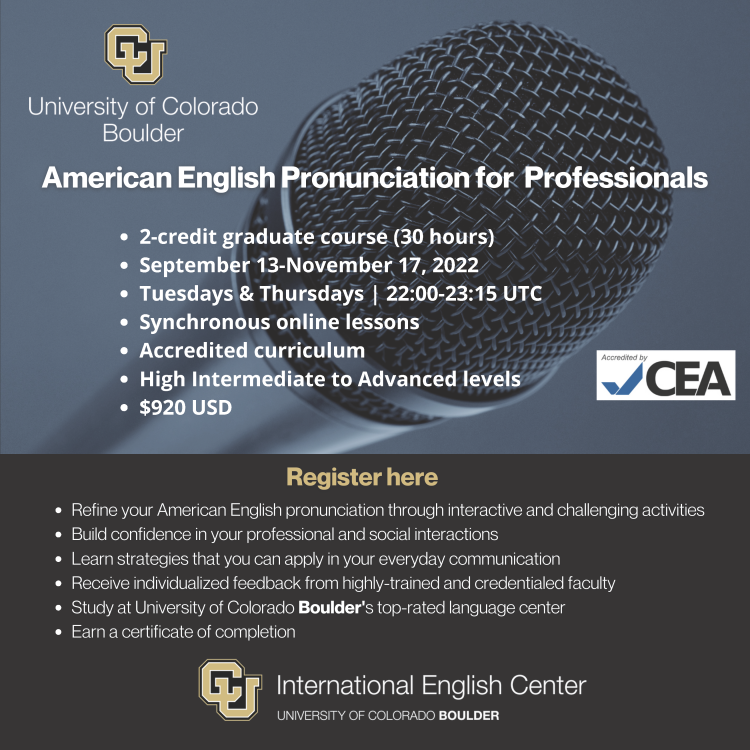 American English Pronunciation for professionals