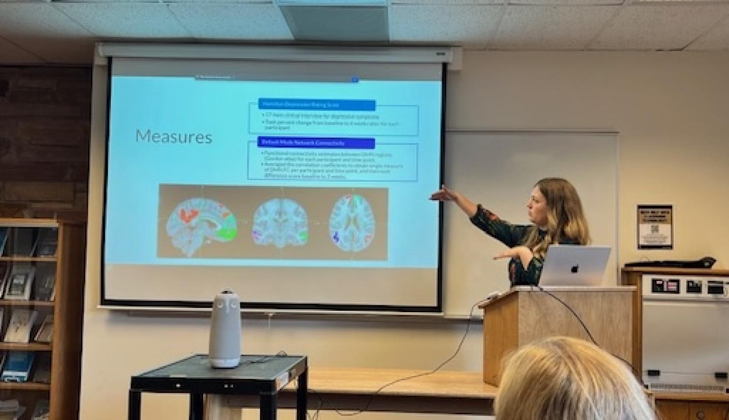 Amelia Moser presents research