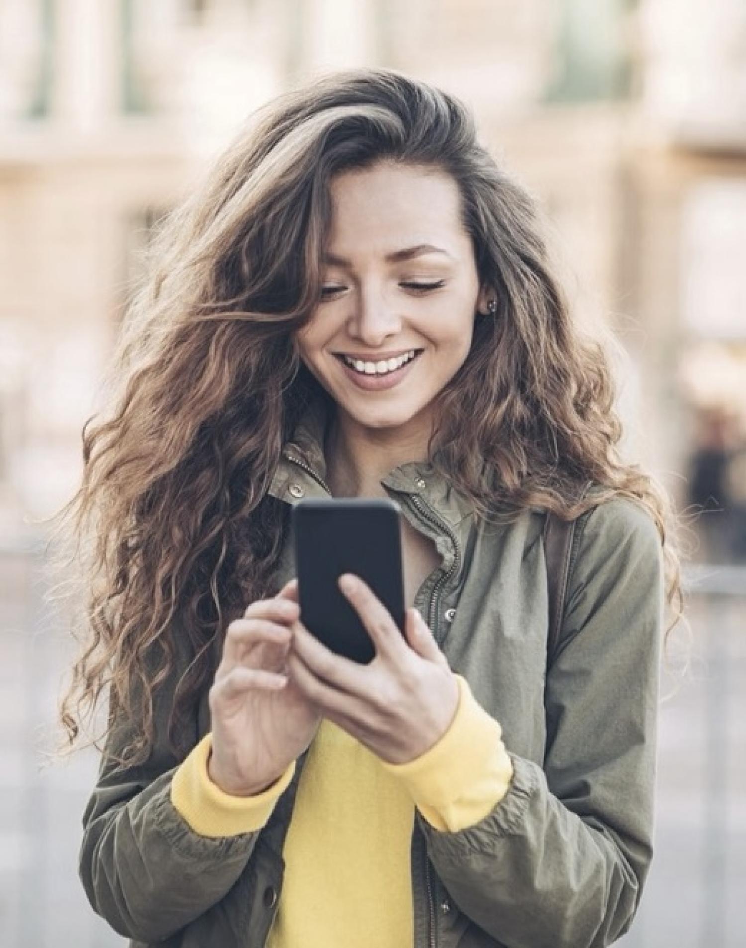 girl on phone