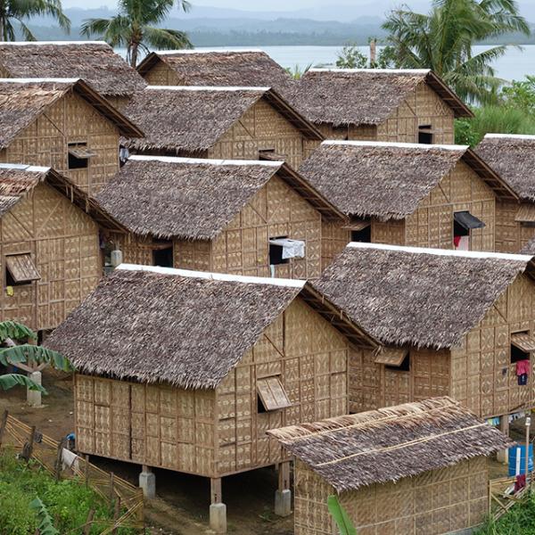Grass houses in the Phillipeans
