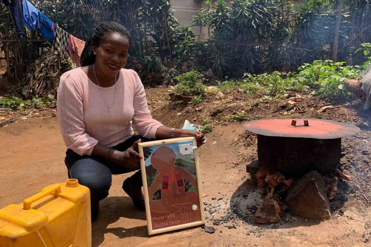 Chantal with air quality sensor