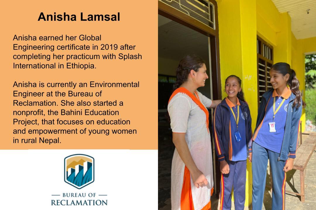 Anisha Lamsal alumni card