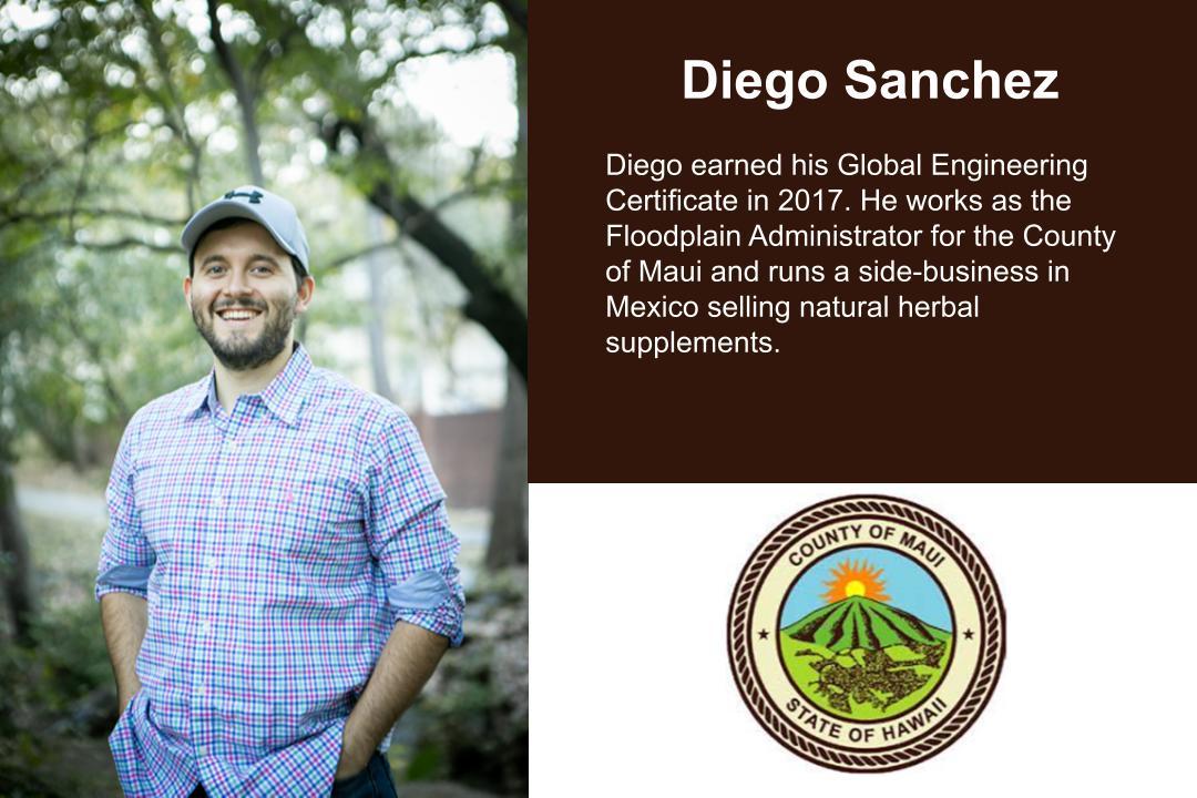 Diego Sanchez alumni card