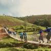 rural pedestrian footbridge