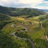 A river winding through the countryside