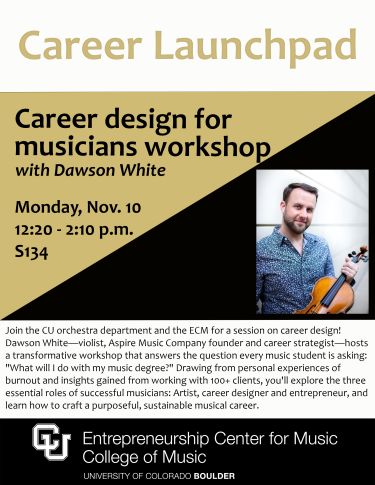 Poster for the Career Launchpad event on Nov. 10