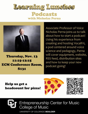 Poster for the Nov. 13 Learning Lunch