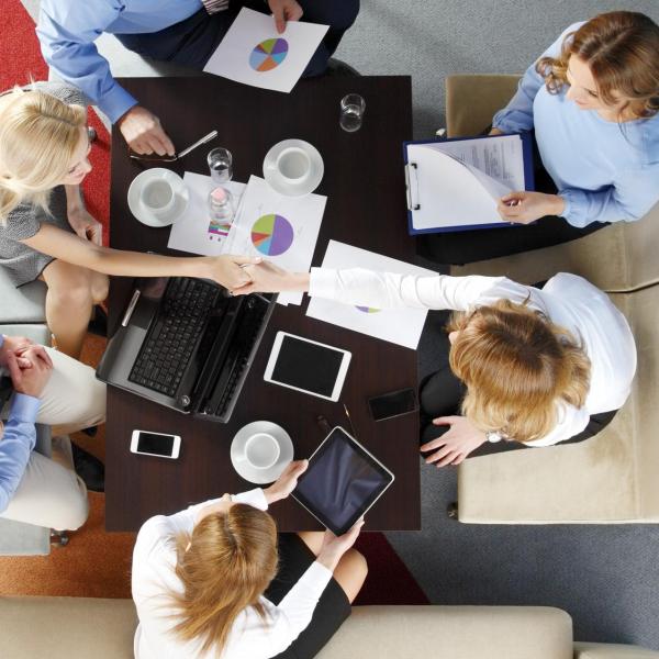 core group working at table