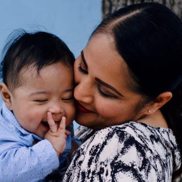 infant and mom